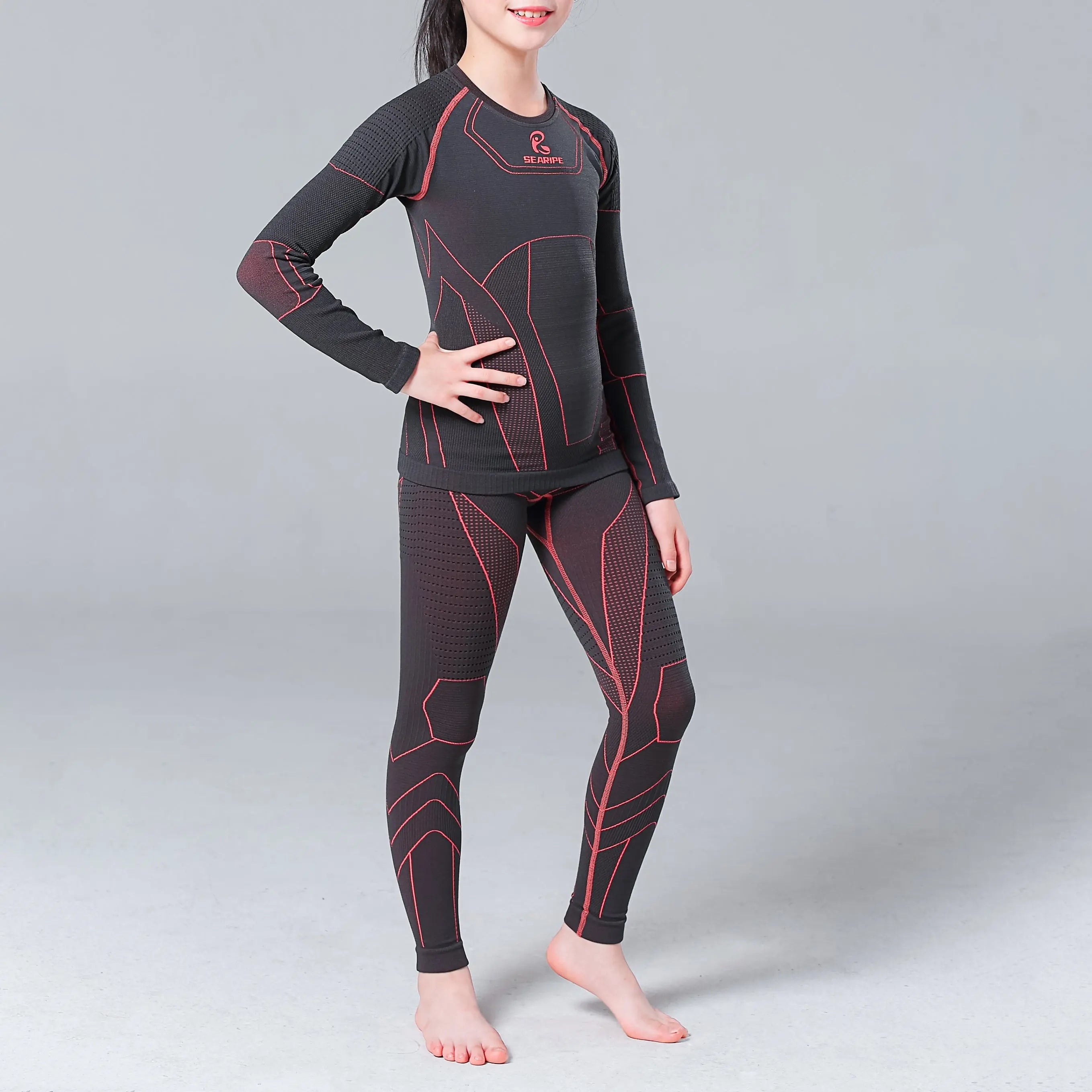 Hotian Girl's Base Layer Set Thermal Odor-resistance