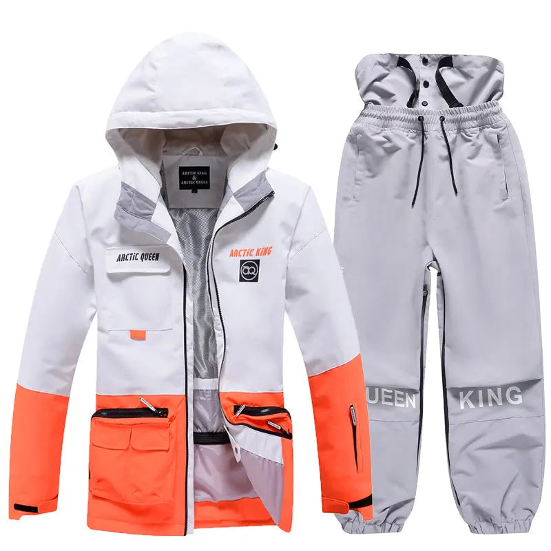 Unisex Insulated Cargo Jacket & Jogger Pants Ski Set&nbsp;