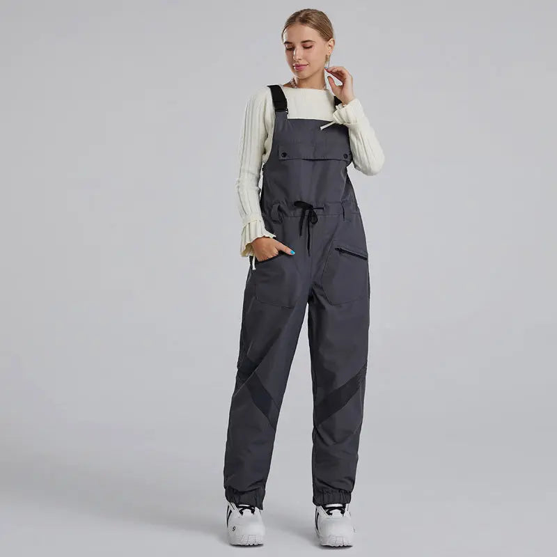 Women and Men Reflective Snow Bibs & Pants&nbsp;One-piece Ski Jumpsuits