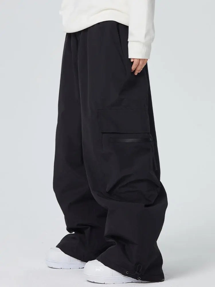 Adult Zip Pocket Baggy Cargo Snowboard Pants