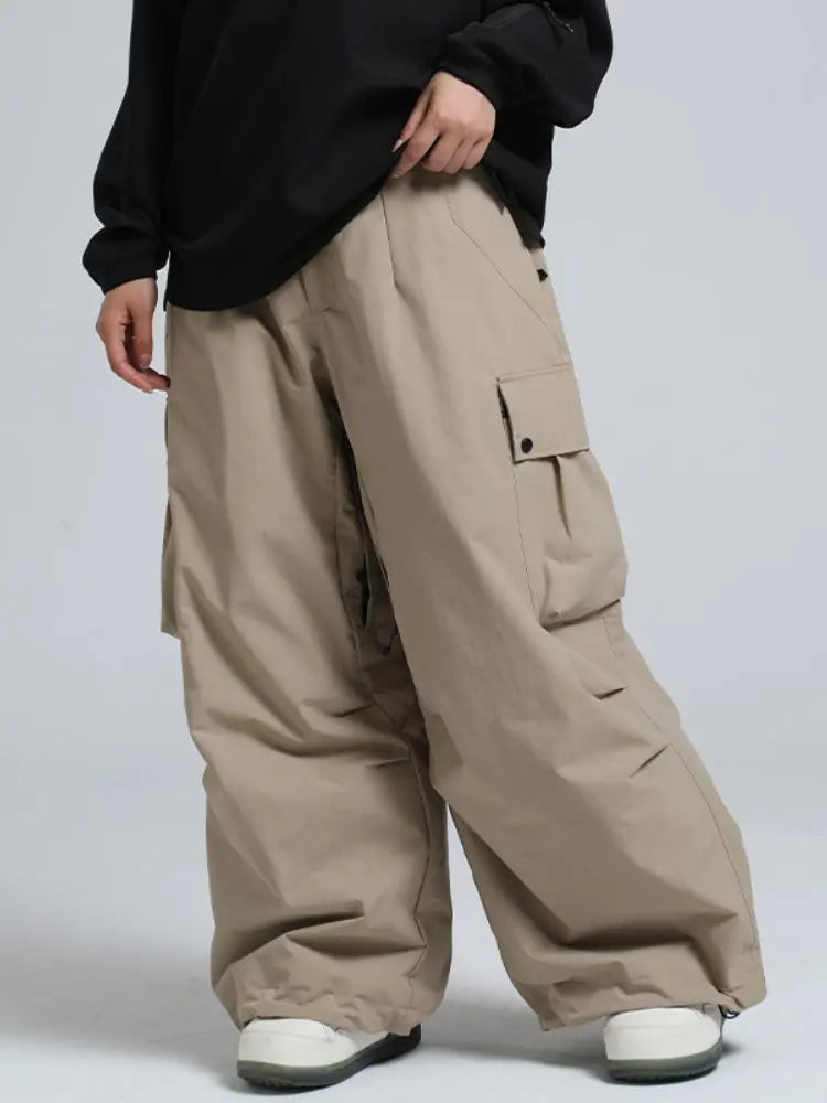 Adult Baggy Cargo Snowboard Pants Oversized Outdoor Pants