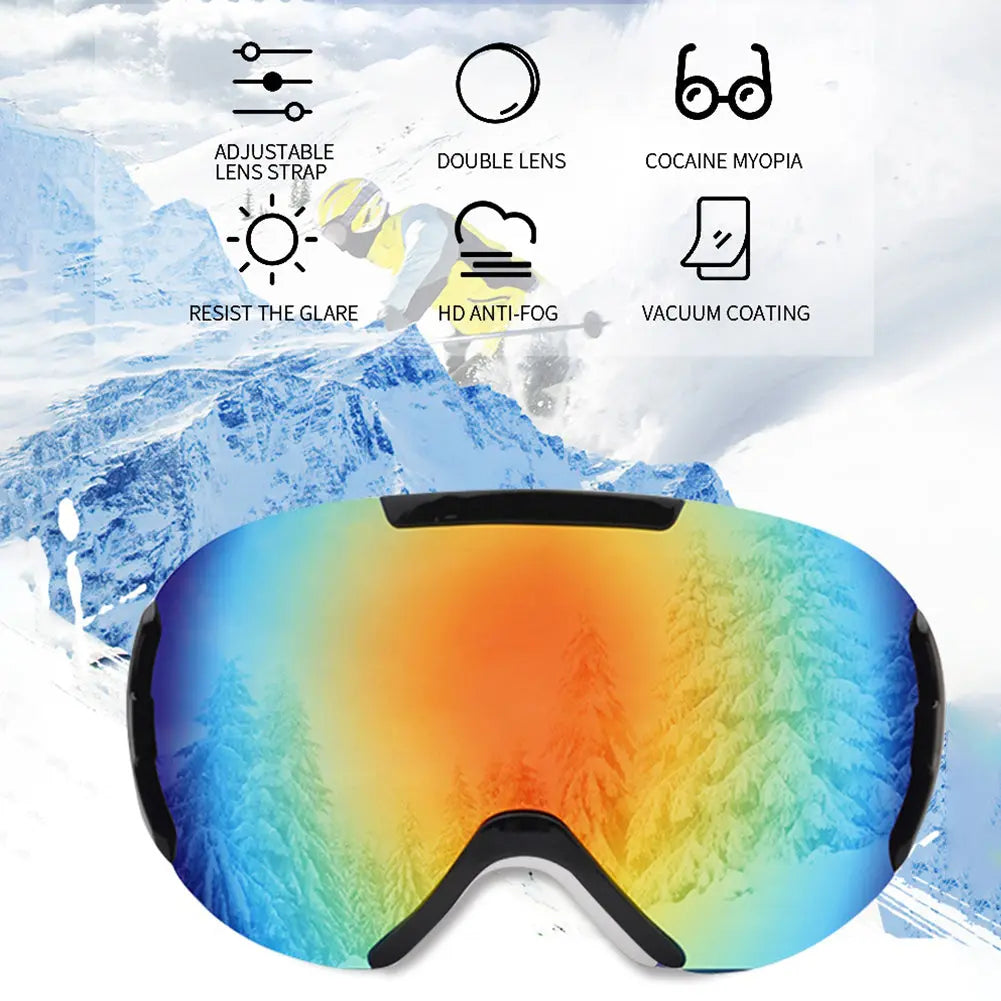 Hotian OTG Snow Goggles for Snowmobile Skiing Skating