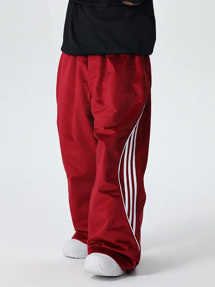 Women's Oversized Fleece Baggy Snowboarding Pants