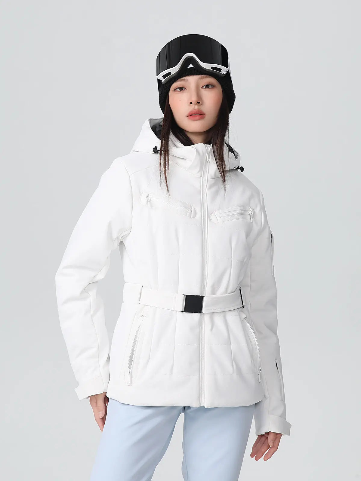 Women Chic Slim Fit Ski Jacket Best Outdoor Snow Coat for Skiiers