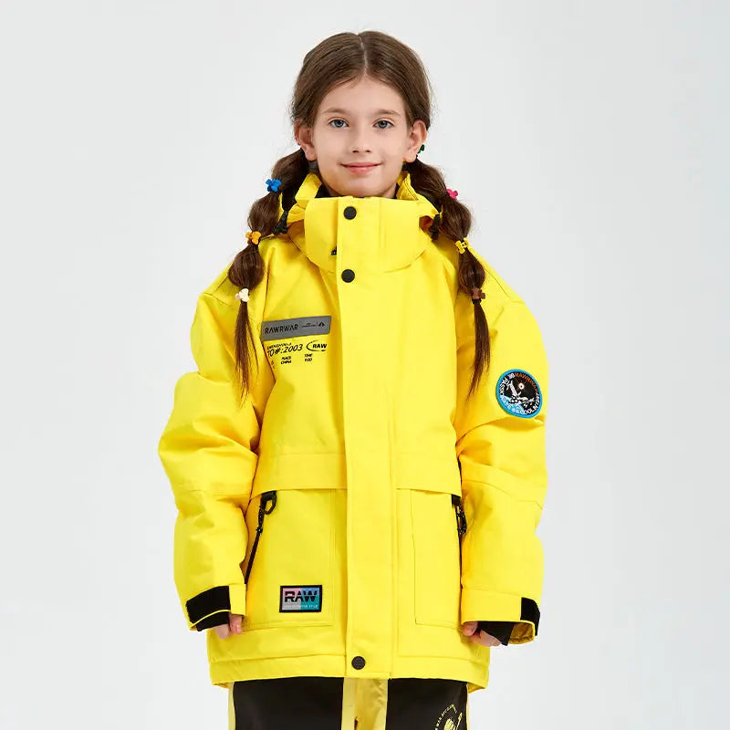 Kids Outdoor Insulated Snow Jacket&nbsp;Oversized Anorak Winter Coat