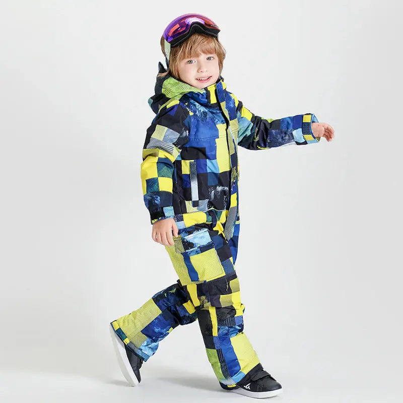 Kids One Piece Snow Suit for 3T-6T Toddler