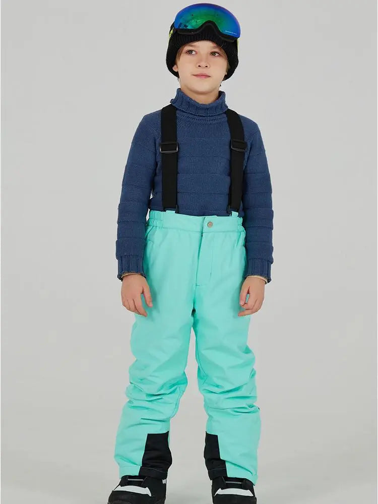Boys Girls Loose Fit Ski Snowboarding Bibs
