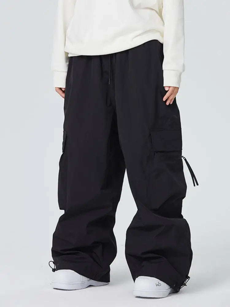 Adult Zip Pocket Baggy Cargo Snowboard Pants