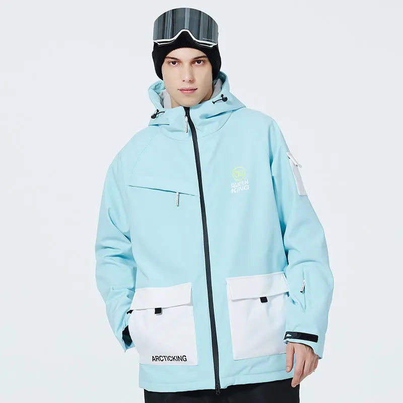 Unisex Mountain Adventure Snow Jacket&nbsp;Side Zipper Design Snow Coat
