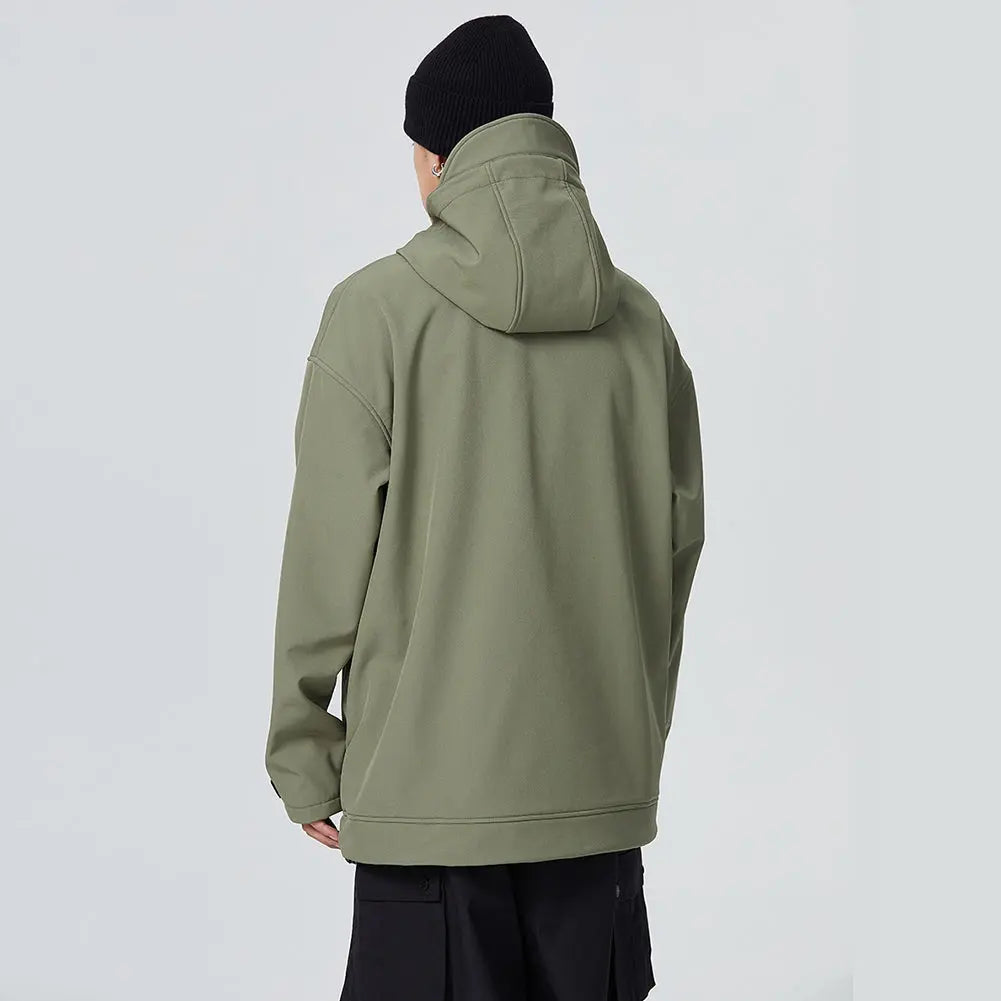 Men's Snowboard Anorak Jacket Outdoor Winter Hoodie
