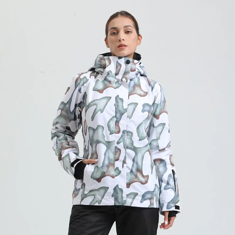 Women Quilted Thicken Ski Jacket 2025 New Snowboarding Jacket