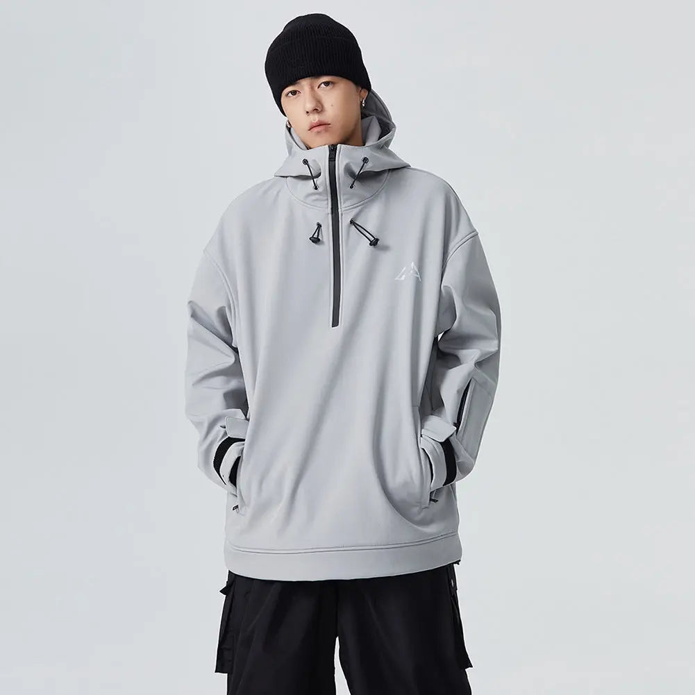 Men's Snowboard Anorak Jacket Outdoor Winter Hoodie