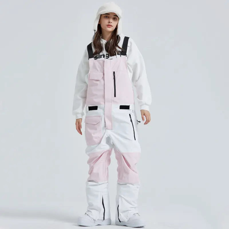 Winter Couple Style Snow Bibs Pants
