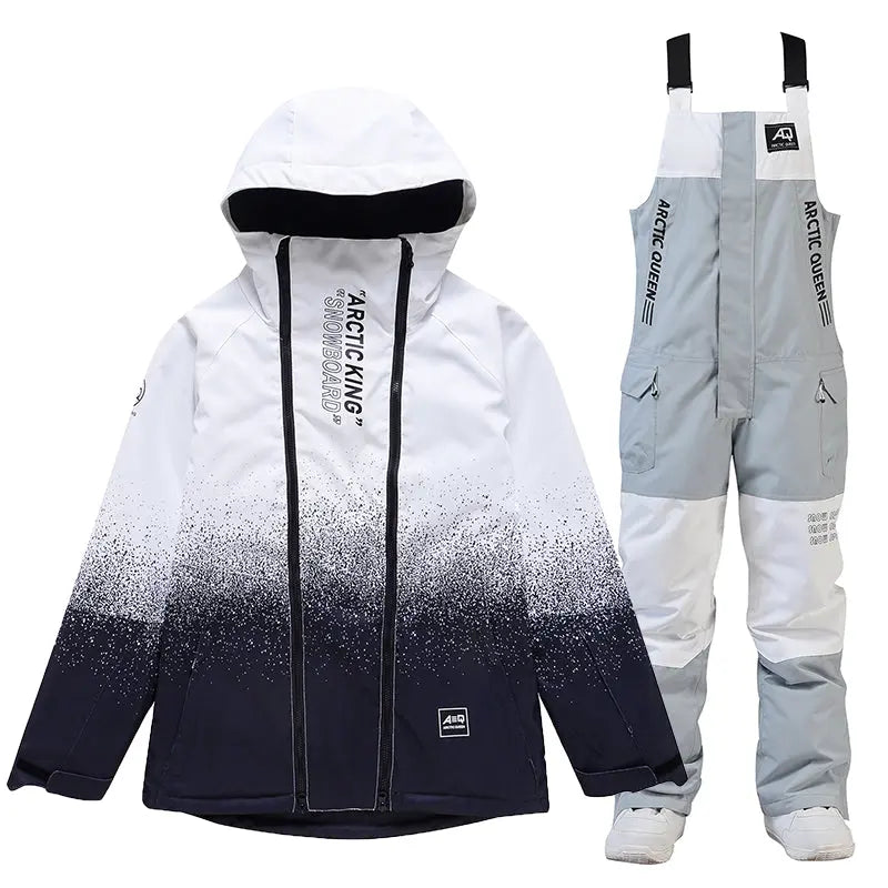Unisex Outdoor Winter Snowboard Suits Cargo Jacket & Bibs Pants&nbsp;