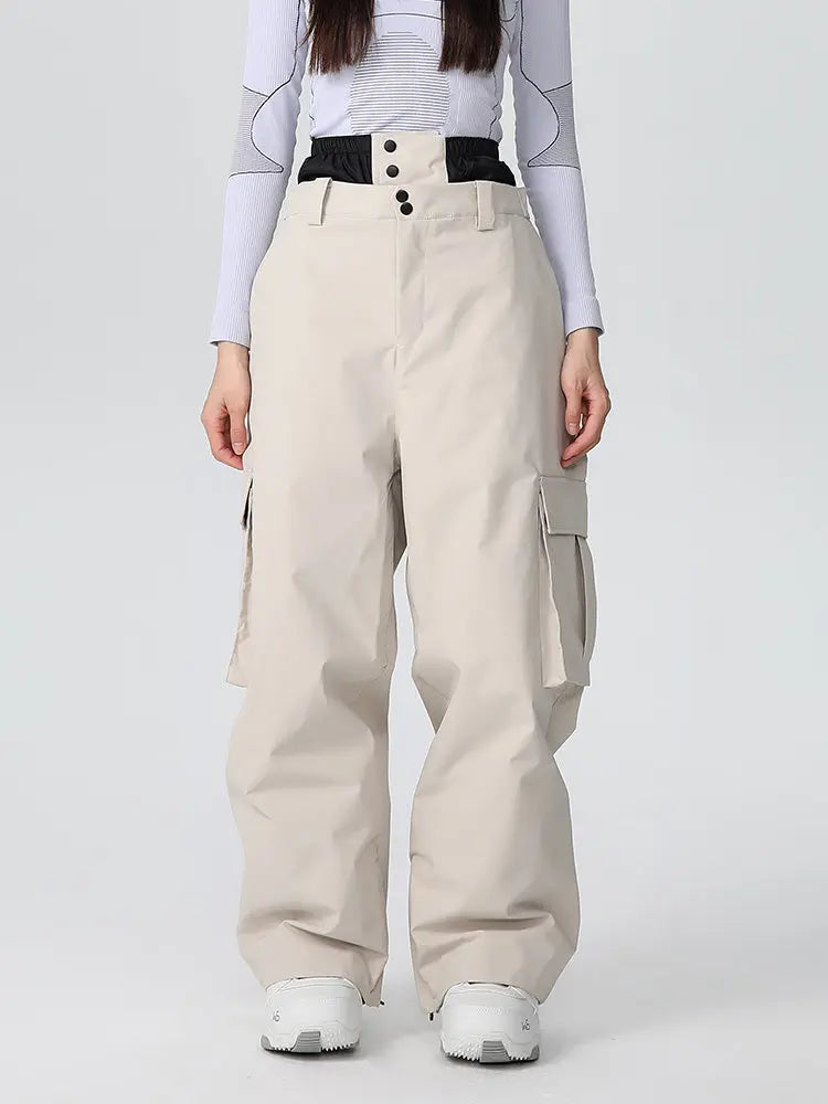 Women's Baggy Ski Pants Cargo Snowboarding Trousers
