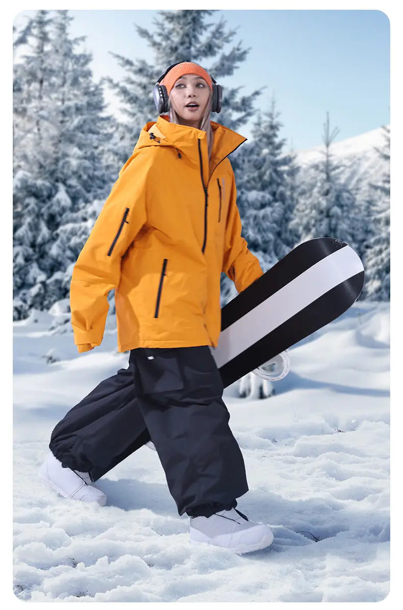 Men Baggy Snowboard Trousers 2024 Outdoor Ski Pants