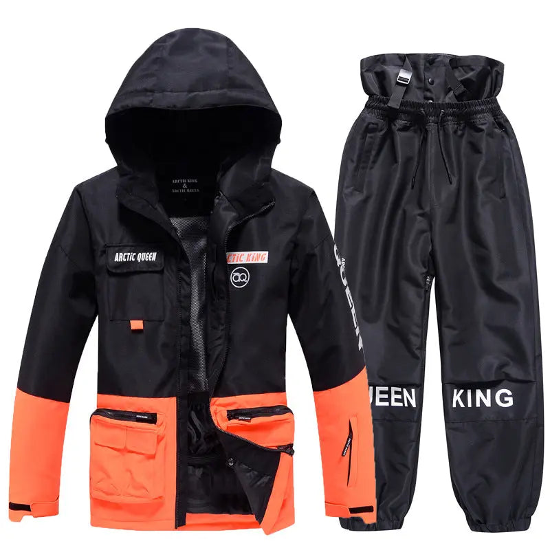 Unisex Insulated Cargo Jacket & Jogger Pants Ski Set&nbsp;