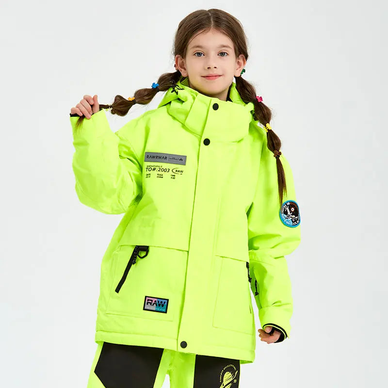 Kids Outdoor Insulated Snow Jacket&nbsp;Oversized Anorak Winter Coat