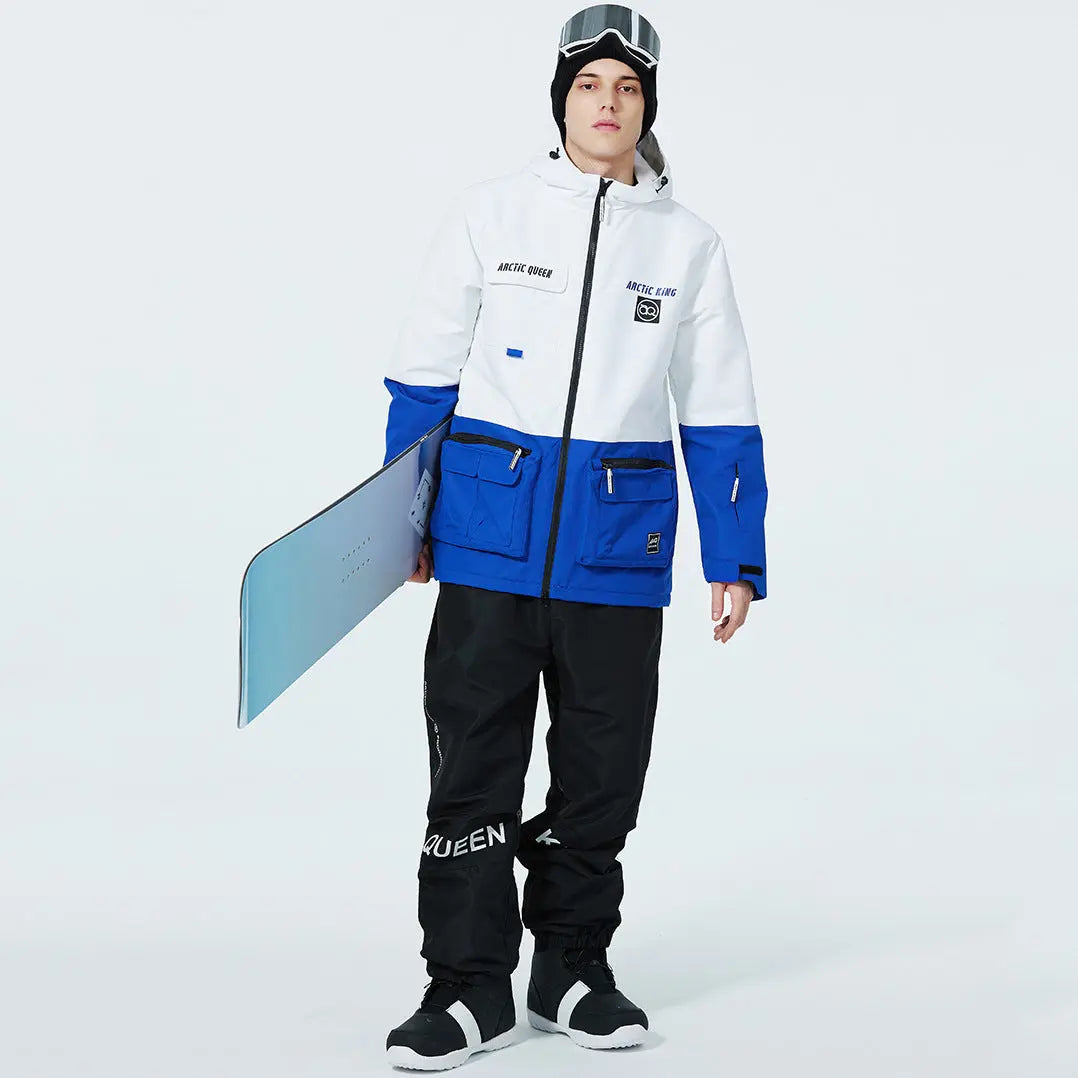 Hotian Men Ski Insulated Cargo Jacket Waterproof&nbsp;Outdoor Coat