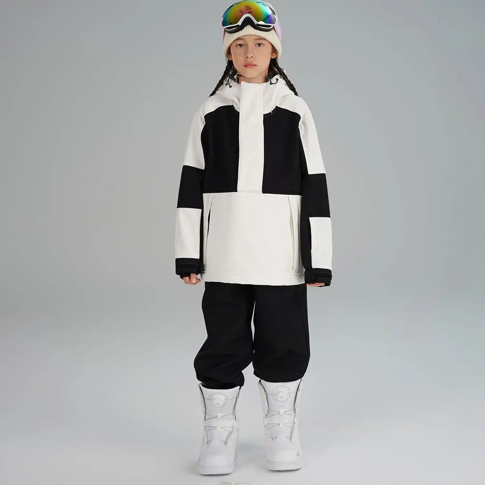 Girl's Winter Ski Suits Color Blocked Snow Suit