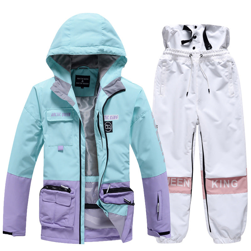 Unisex Insulated Cargo Jacket & Jogger Pants Ski Set&nbsp;