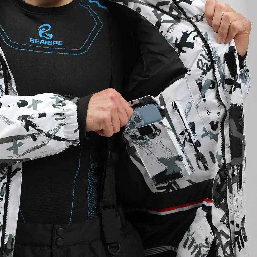 Hotian Men Skiing Shell Insulated Jacket