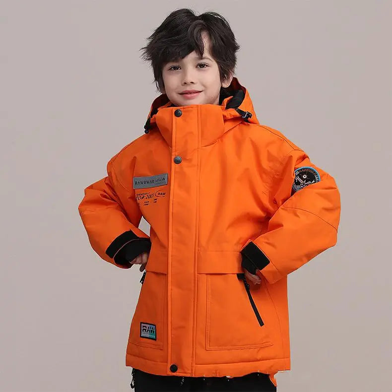 Kids Outdoor Insulated Snow Jacket&nbsp;Oversized Anorak Winter Coat