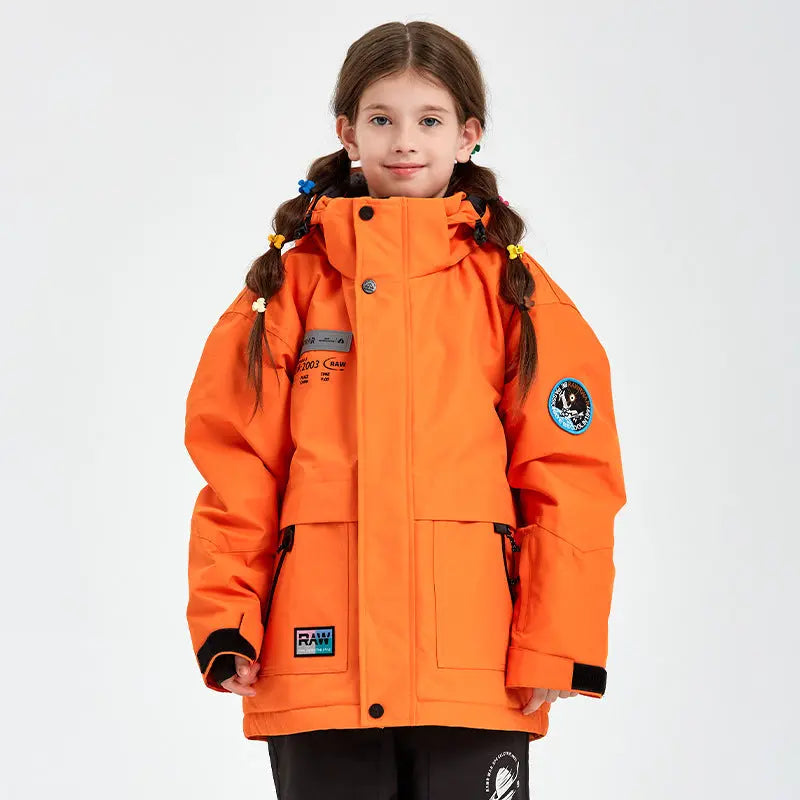 Kids Outdoor Insulated Snow Jacket&nbsp;Oversized Anorak Winter Coat