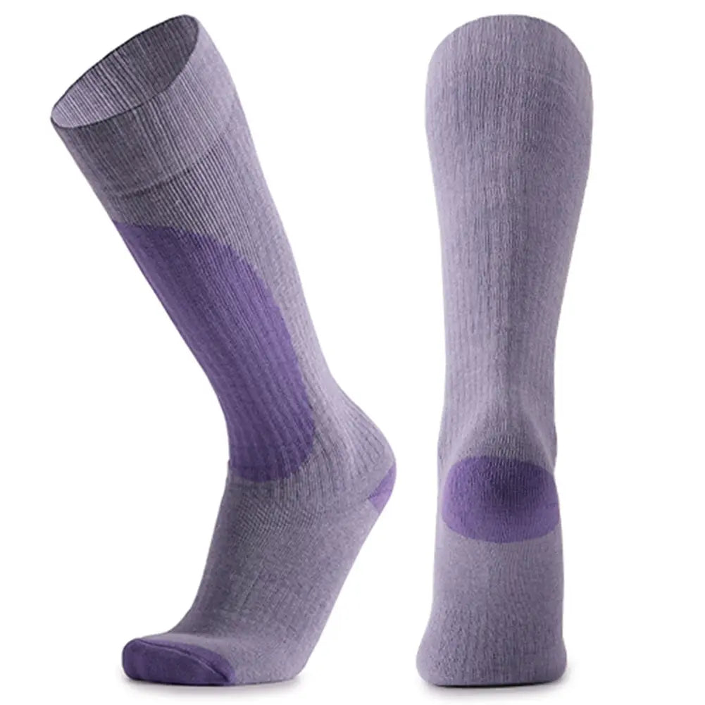 Contrast Color Ski Socks