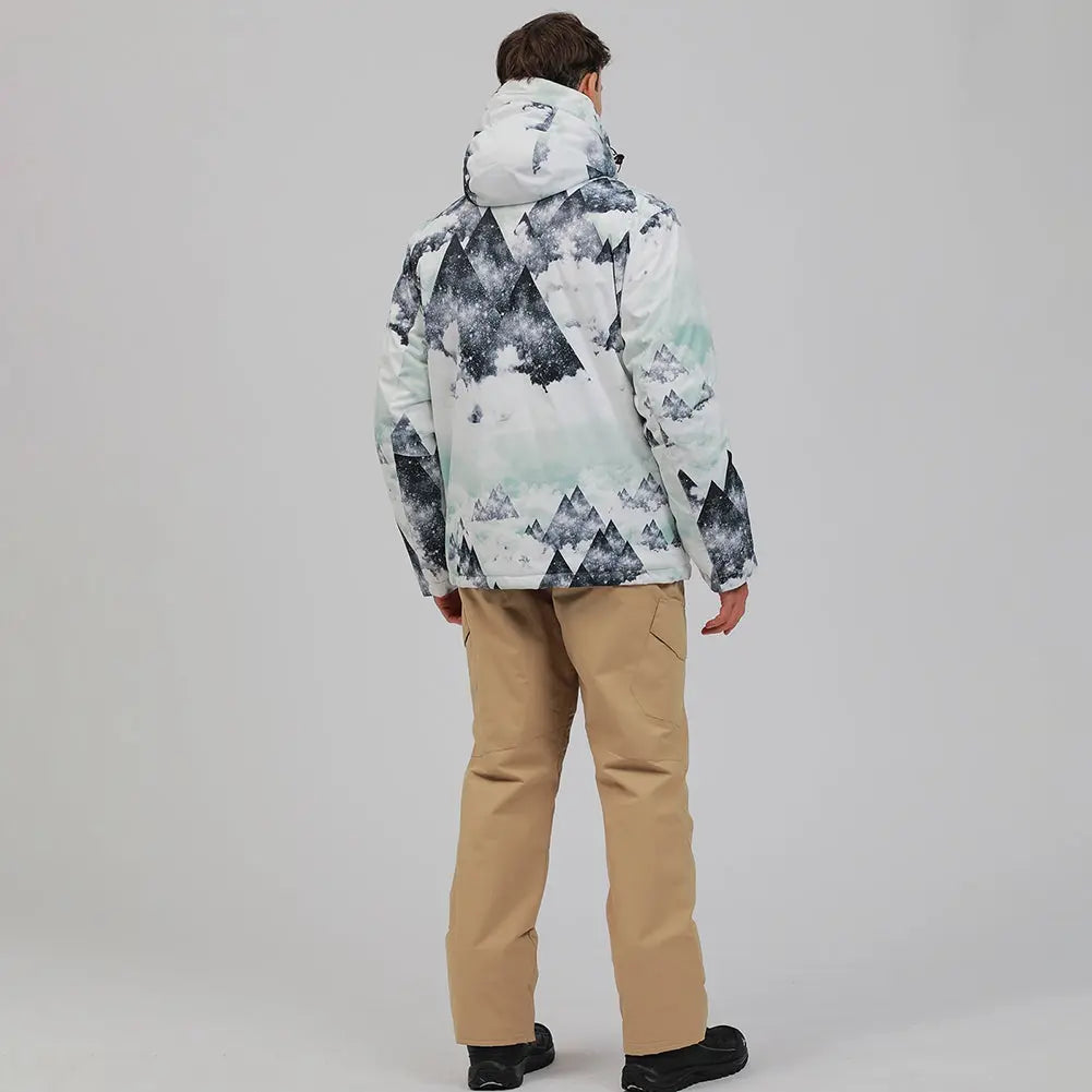 Hotian Men's Ski Suits With Snow Card Pocket On Sleeve