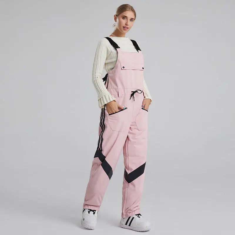 Women and Men Reflective Snow Bibs & Pants&nbsp;One-piece Ski Jumpsuits