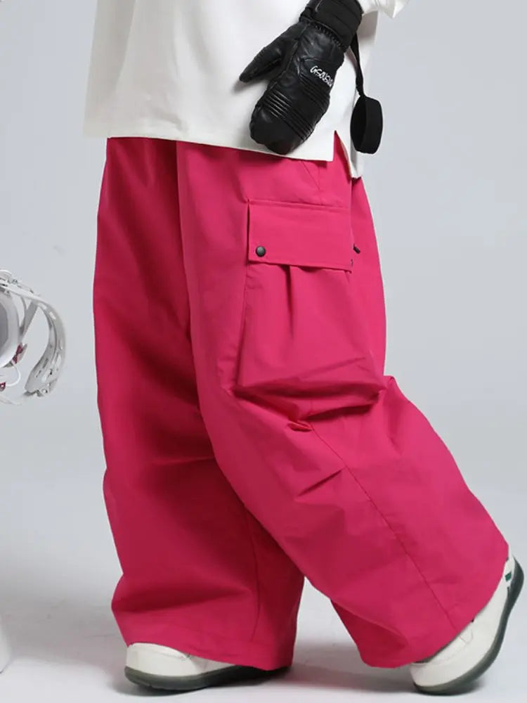 Adult Baggy Cargo Snowboard Pants Oversized Outdoor Pants