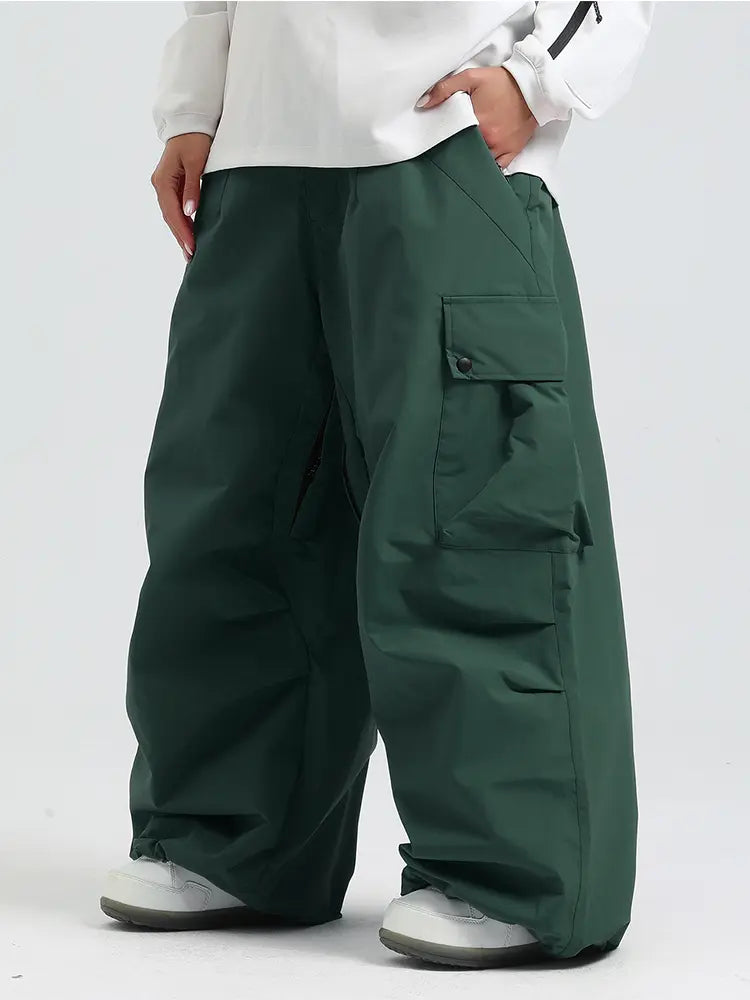Adult Baggy Cargo Snowboard Pants Oversized Outdoor Pants