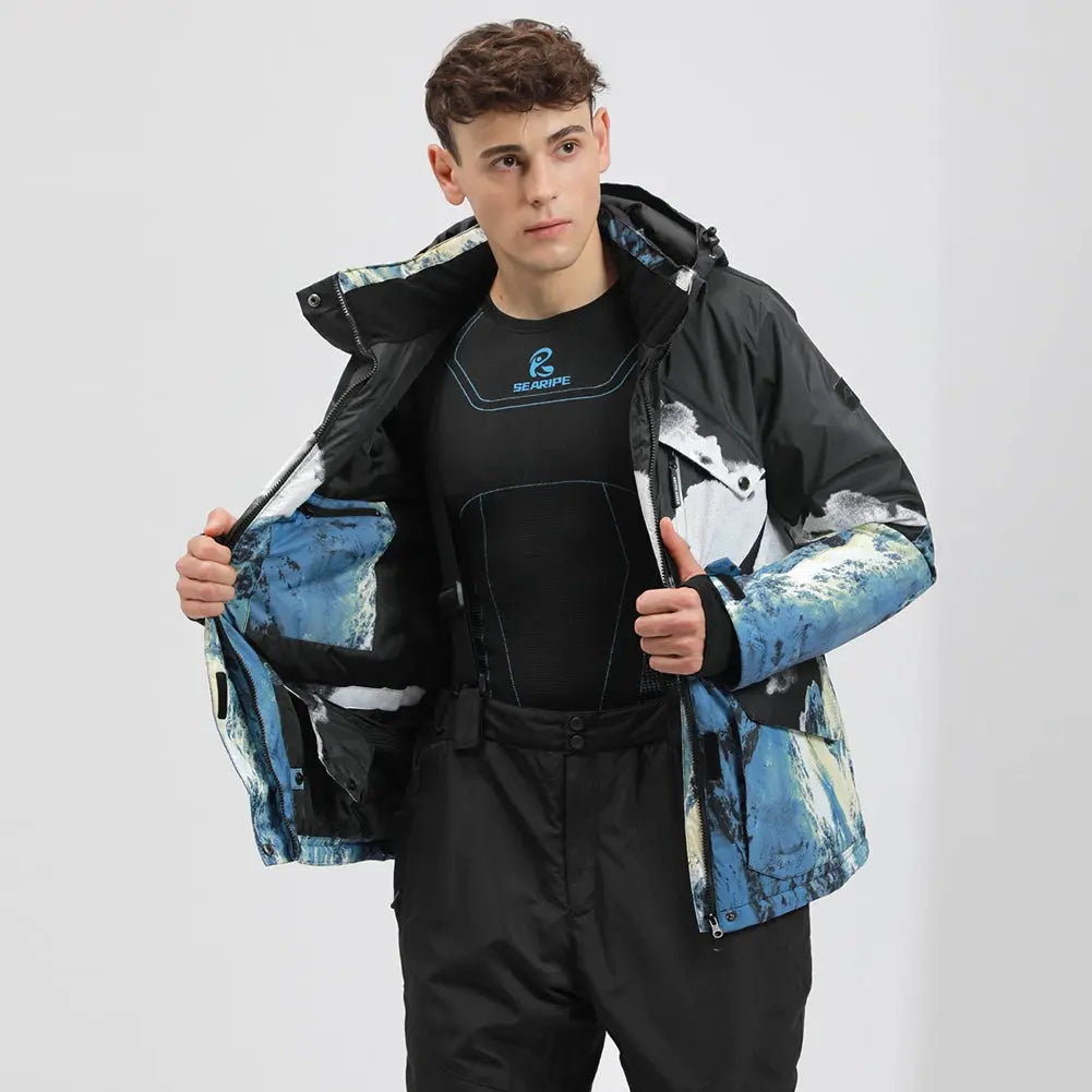 Men Insulated Snowboarding Snow Shell Jacket