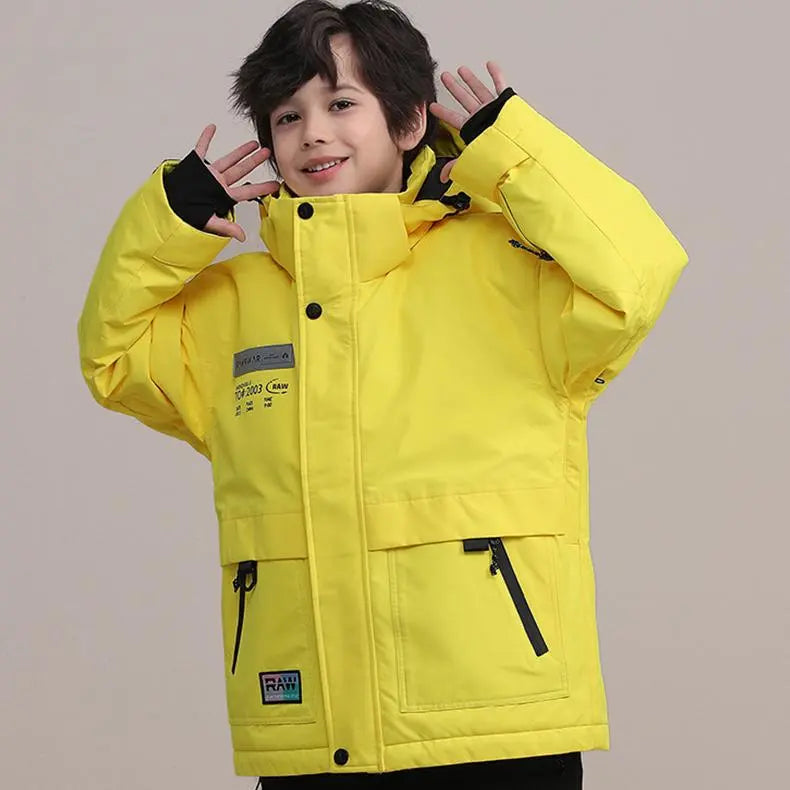 Kids Outdoor Insulated Snow Jacket&nbsp;Oversized Anorak Winter Coat