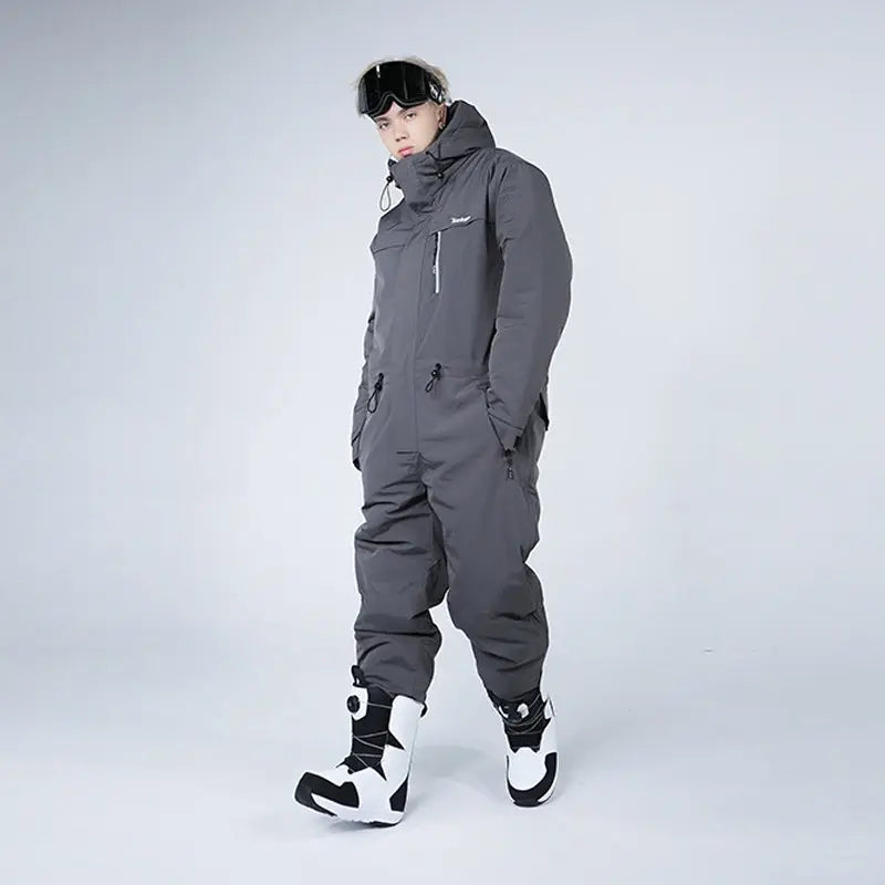 Men Women One-piece Ski Suits Thick Sports Clothing