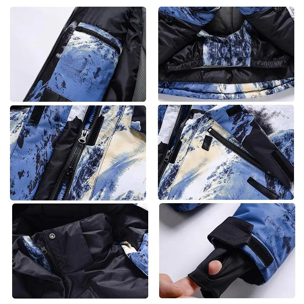 Men Insulated Snowboarding Snow Shell Jacket