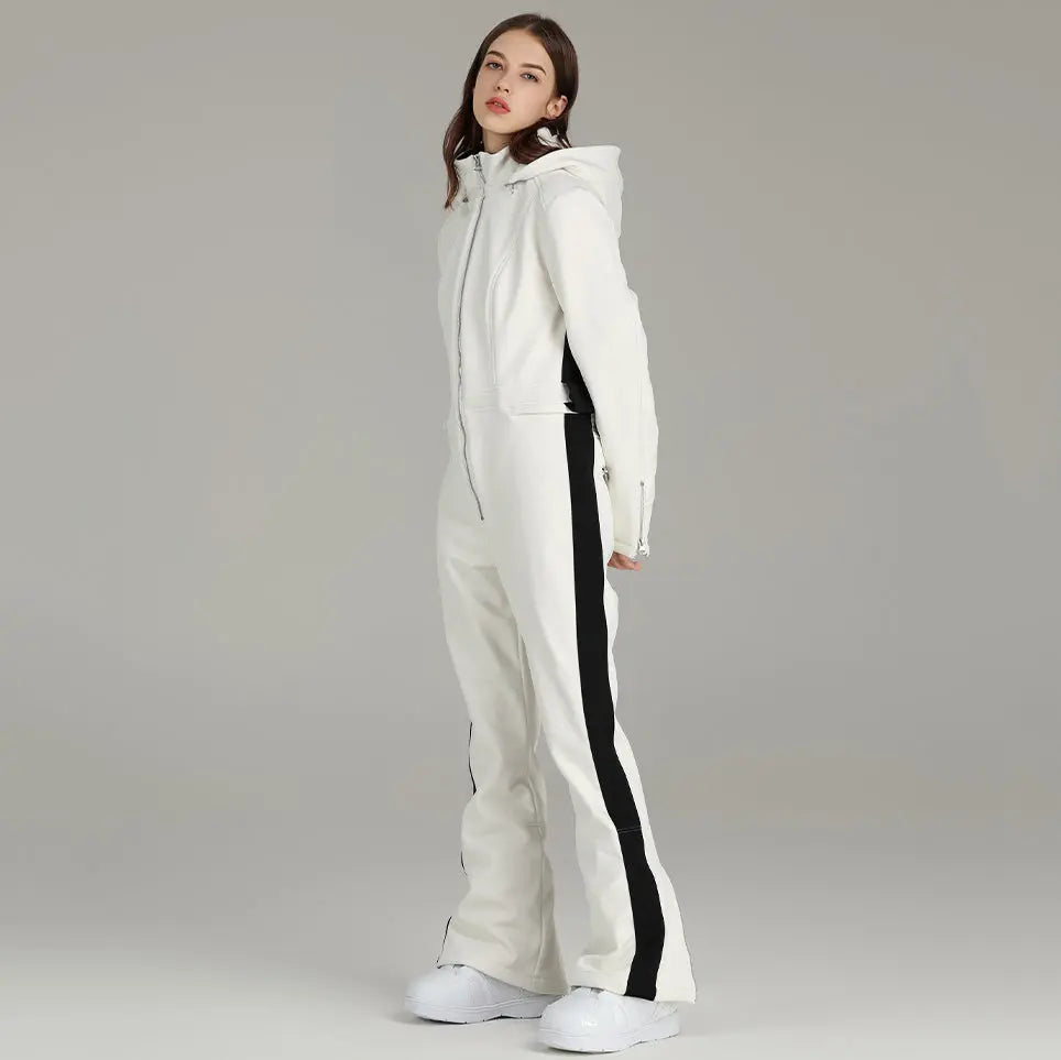 Women Ski Suit Stylish One-piece Snowsuit Jumpsuits
