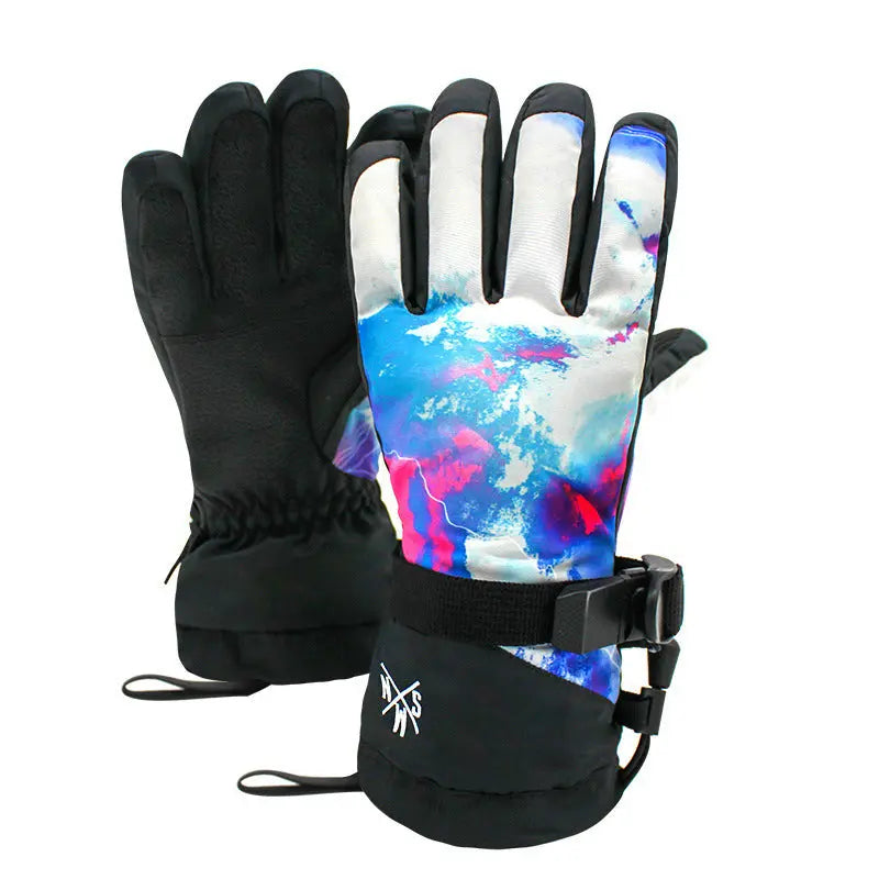 Hotian Unisex Ski Gloves with Touchscreen Waterproof