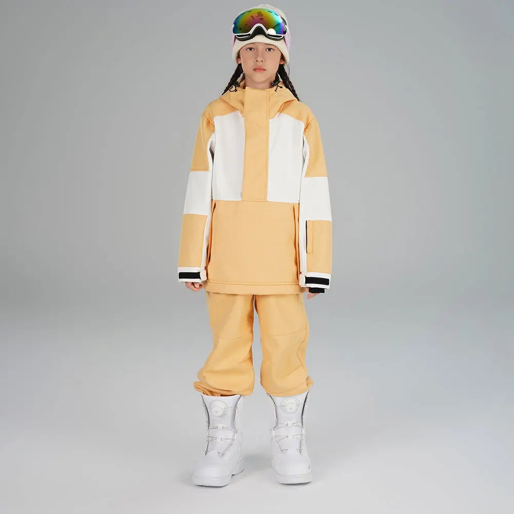 Girl's Winter Ski Suits Color Blocked Snow Suit