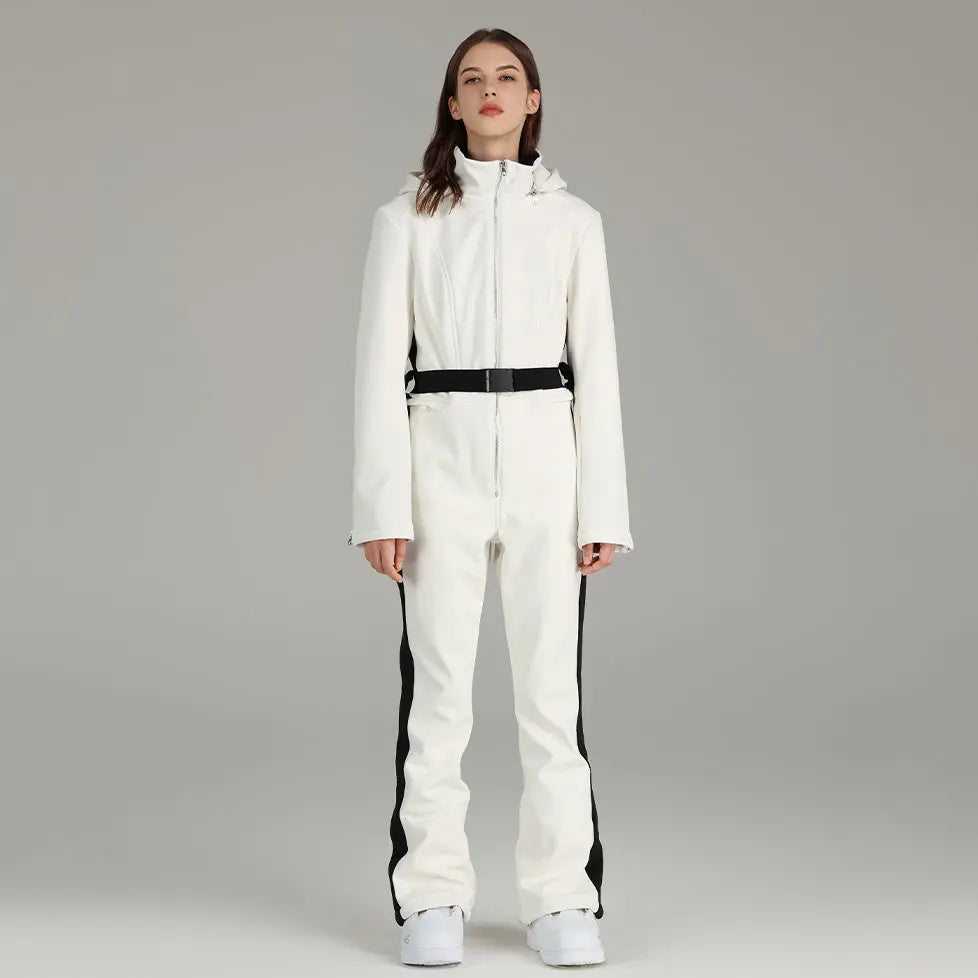 Women Ski Suit Stylish One-piece Snowsuit Jumpsuits
