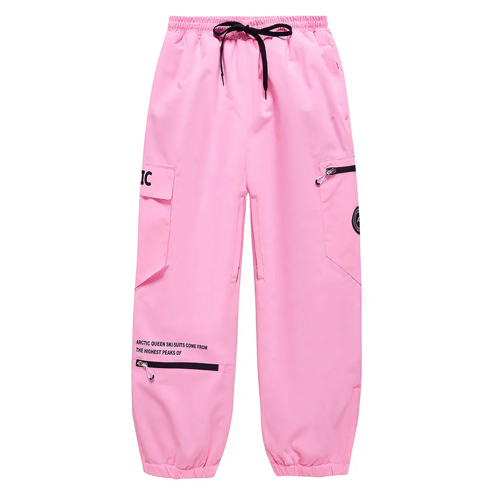 Hotian Women Skiing Snow Cargo Jogger Pants