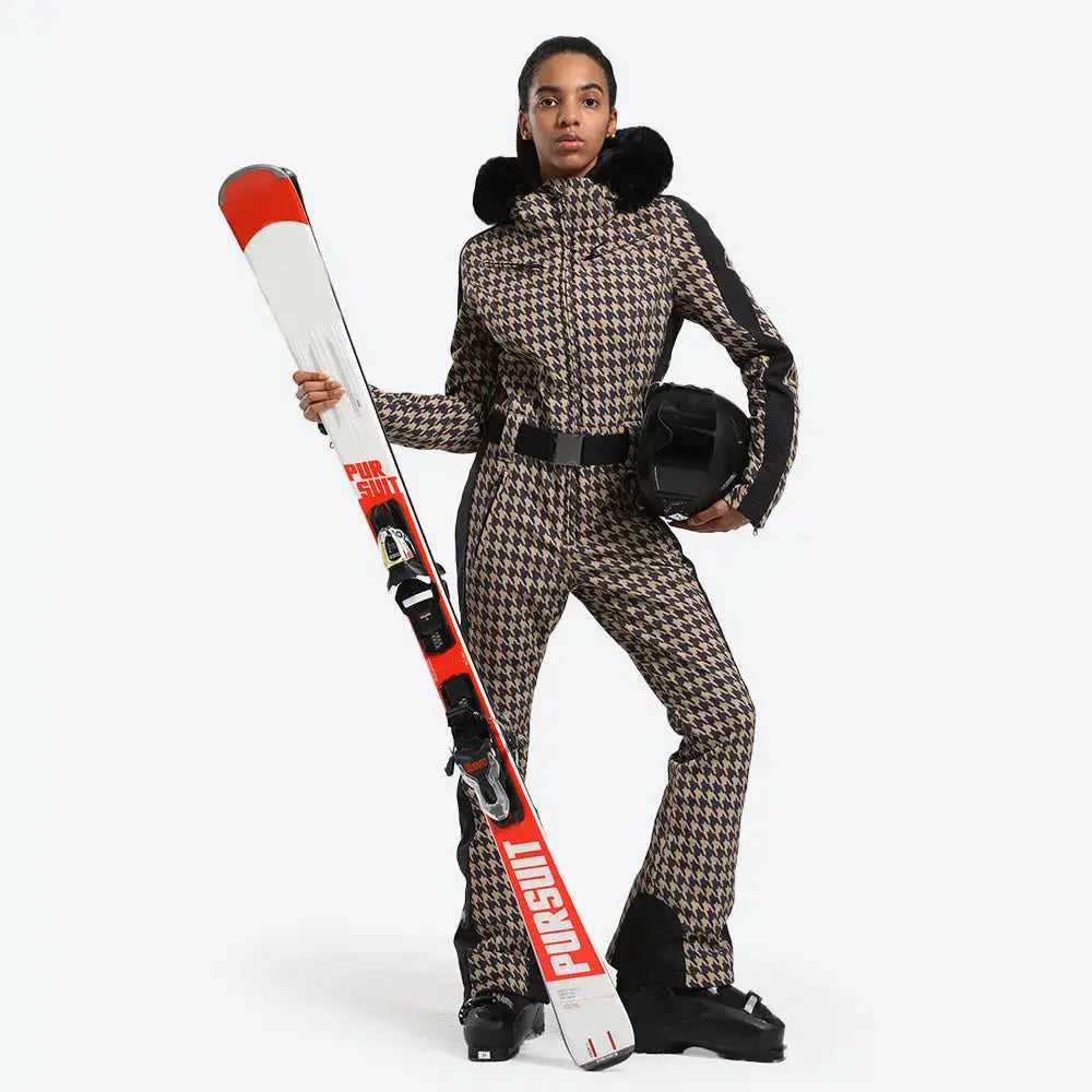 Women Chic One-piece Ski Jumpsuits Snow Outfits&nbsp;-US ONLY