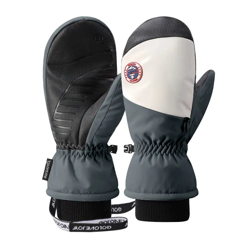 Hotian Unisex Insulated Ski Mittens Waterproof
