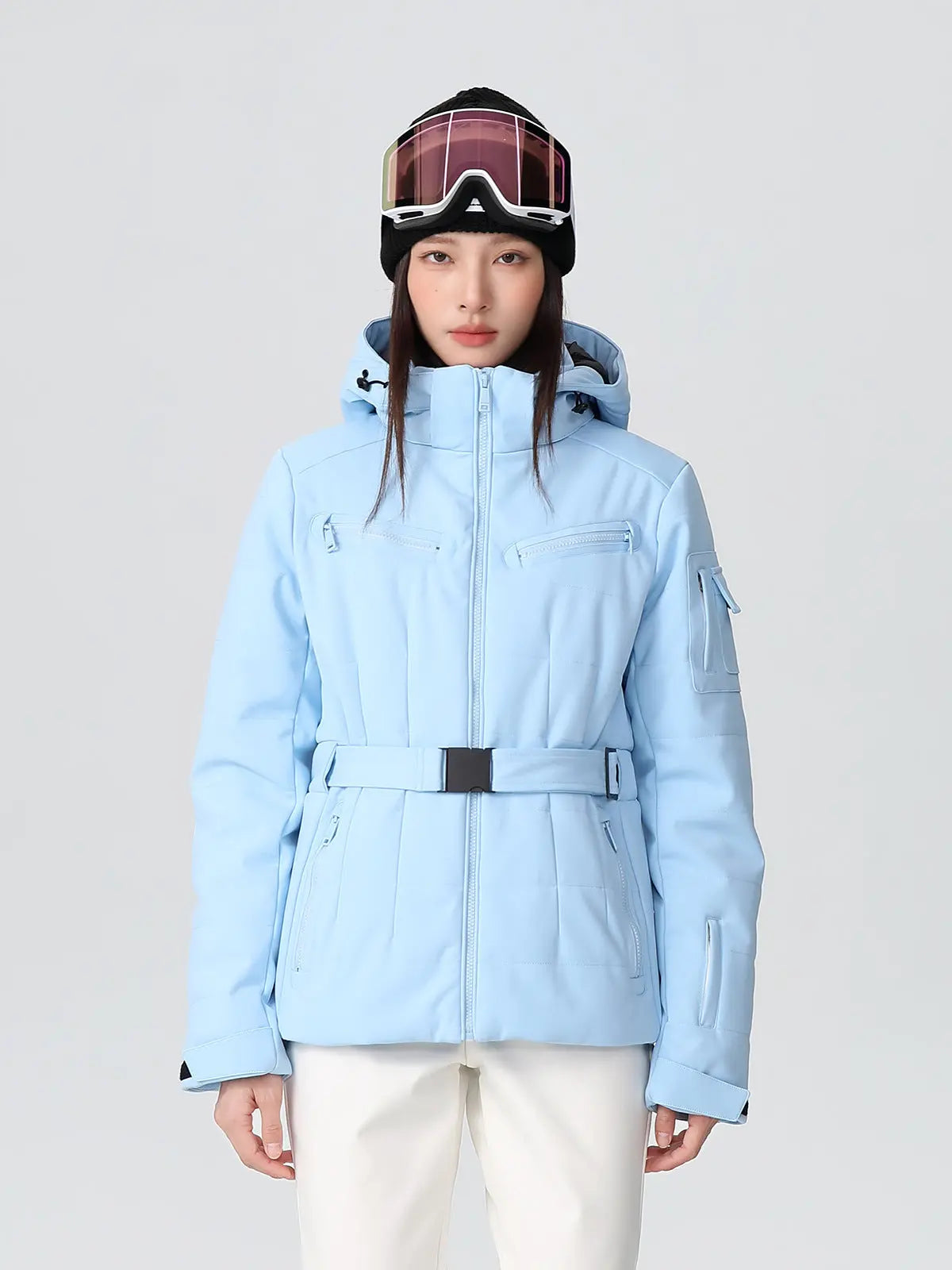 Women Chic Slim Fit Ski Jacket Best Outdoor Snow Coat for Skiiers