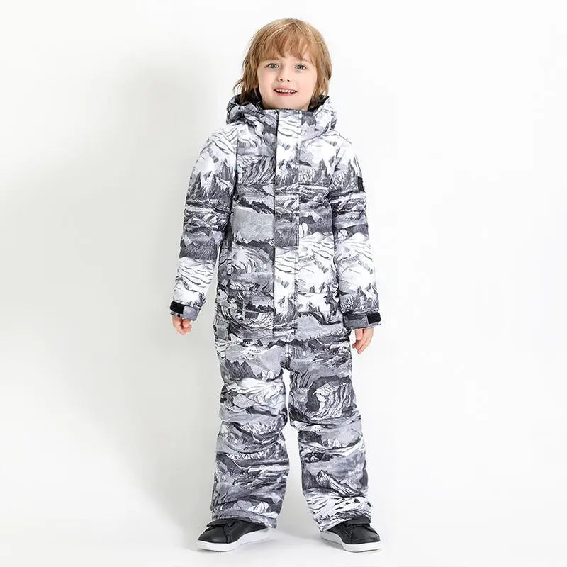 Kids One Piece Snow Suit for 3T-6T Toddler