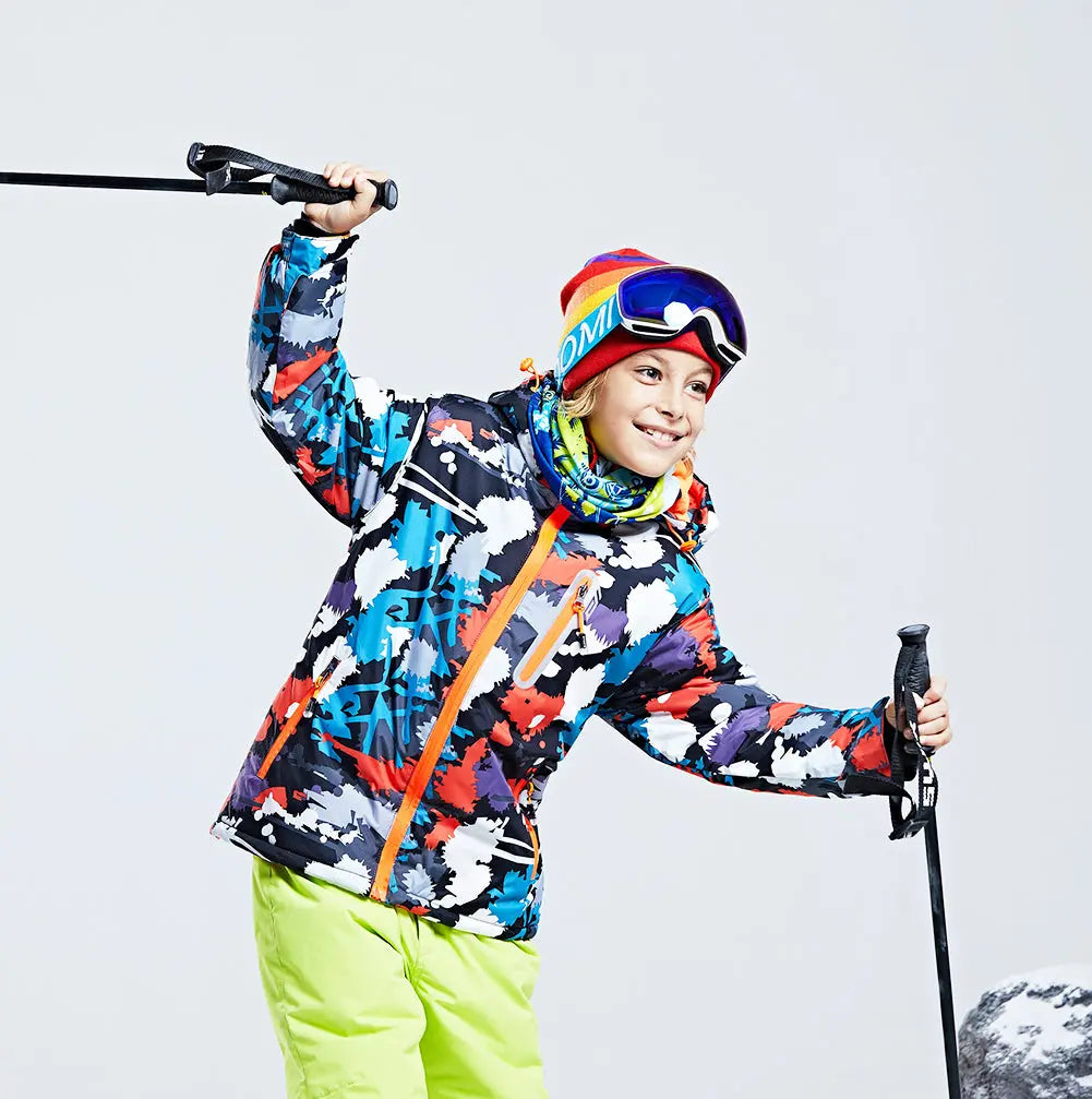 Boys Waterproof Windproof Snowboard Ski Jacket