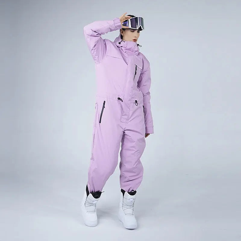 Men Women One-piece Ski Suits Thick Sports Clothing