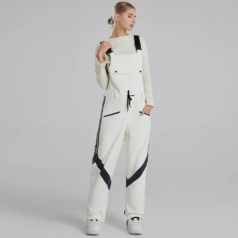 Women and Men Reflective Snow Bibs & Pants&nbsp;One-piece Ski Jumpsuits