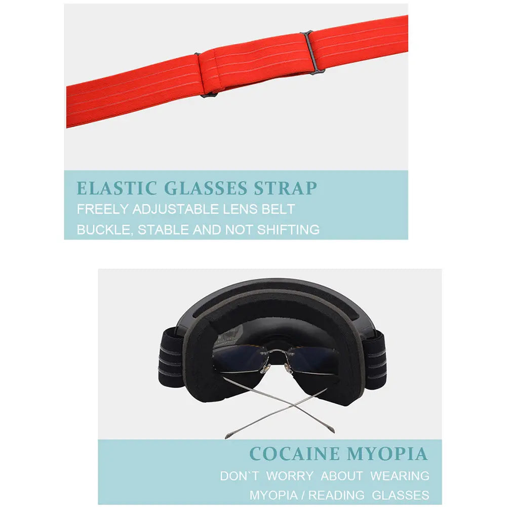 Hotian UV Protection Snow Skiing Sports Goggles